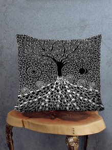 樹圖案靠墊套不附帶墊芯 - 彩色 - 查看 5