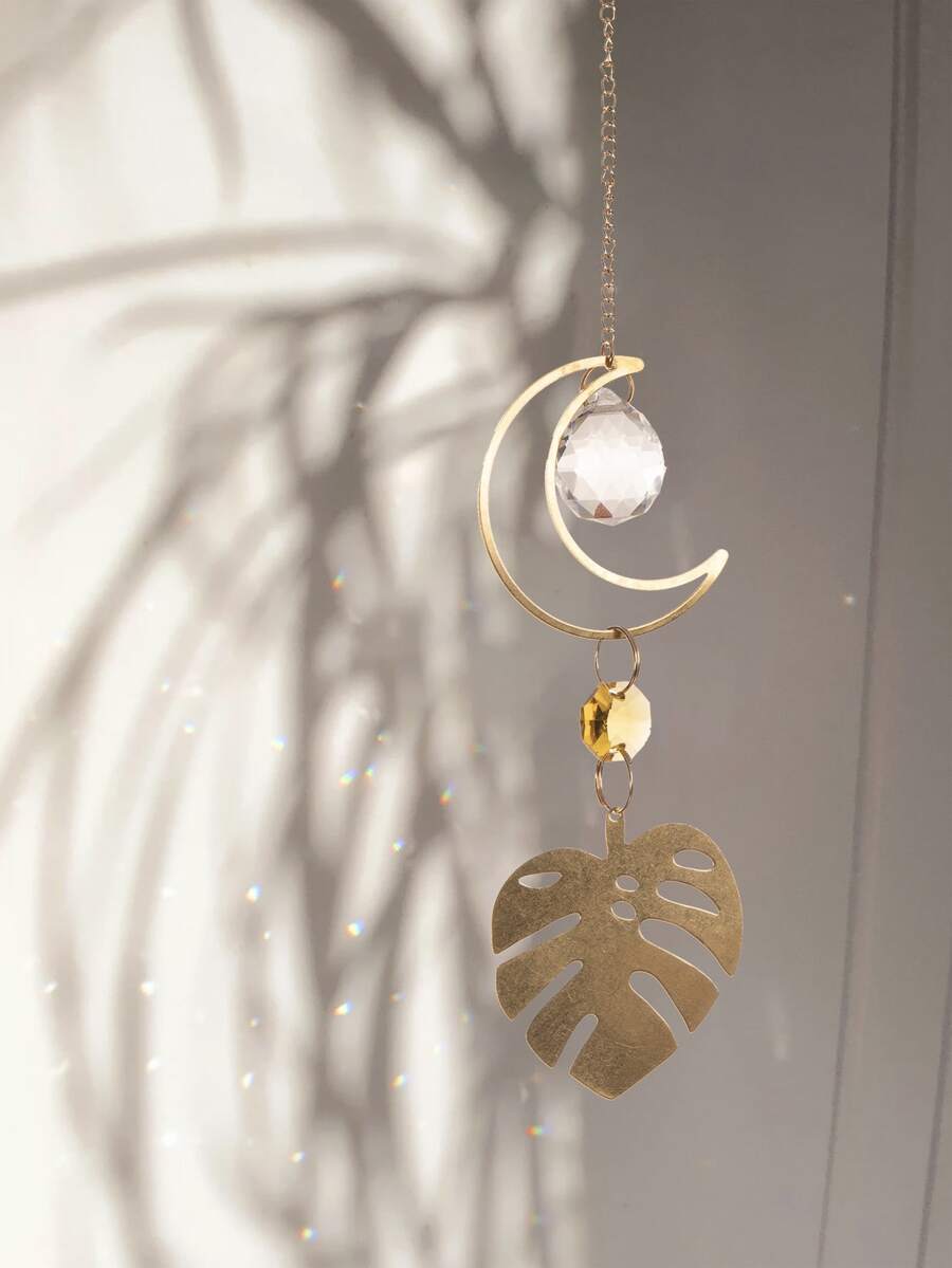 1入組水晶裝飾掛飾 - 金色 - 查看 1