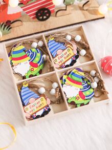 12pcs Easter Gonk & Egg Design Wall Hanging - Multicolor - View 1