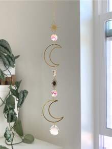 1pc Moon Design Wall Hanging - Gold - View 2