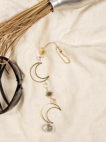 1pc Moon Design Wall Hanging - Gold - View 4