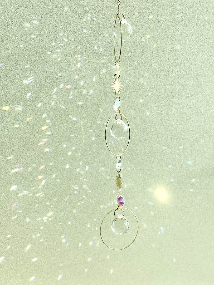 1pc Moon Design Wall Hanging - Multicolor - View 1