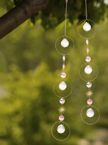 1pc Moon Design Wall Hanging - Multicolor - View 3