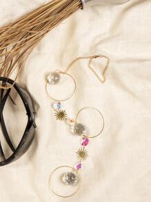 1pc Moon Design Wall Hanging - Multicolor - View 5