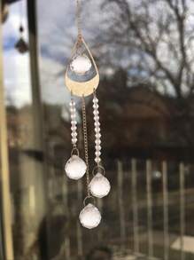 1pc Water Drop Decor Wall Hanging - Multicolor - View 2