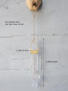 1pc Water Drop Decor Wall Hanging - Multicolor - View 4