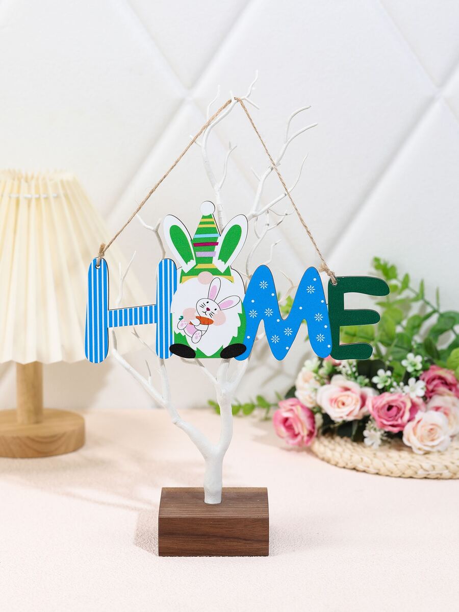 1pc Letter Design Wall Hanging - Multicolor - View 1