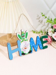 1pc Letter Design Wall Hanging - Multicolor - View 2