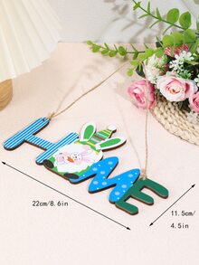 1pc Letter Design Wall Hanging - Multicolor - View 4