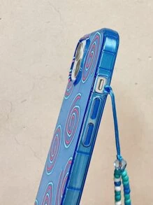 带手机吊饰螺旋印花手机壳带挂绳 - 彩色 - 查看 5