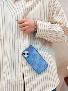 带手机吊饰螺旋印花手机壳带挂绳 - 彩色 - 查看 6