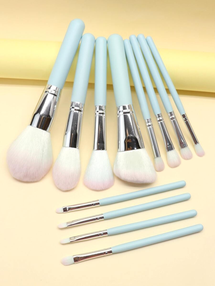 12pcs Makeup Brush Set,Brush Set,Makeup Brush Kit,Make Up Brush Set,Make Up Set Complete,Makeup Brush Set,Complete Makeup Kit,Brush Kit,Brushes Makeup Set,Makeup Gift Set - Blue - View 1