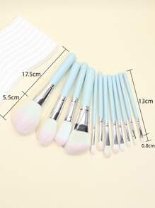12pcs Makeup Brush Set,Brush Set,Makeup Brush Kit,Make Up Brush Set,Make Up Set Complete,Makeup Brush Set,Complete Makeup Kit,Brush Kit,Brushes Makeup Set,Makeup Gift Set - Blue - View 6