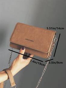 Túi đeo chéo vai đa năng thời trang nữ chất lượng cao kiểu dáng vuông nhỏ nhiều lớp mới - Màu Khaki - Xem 6