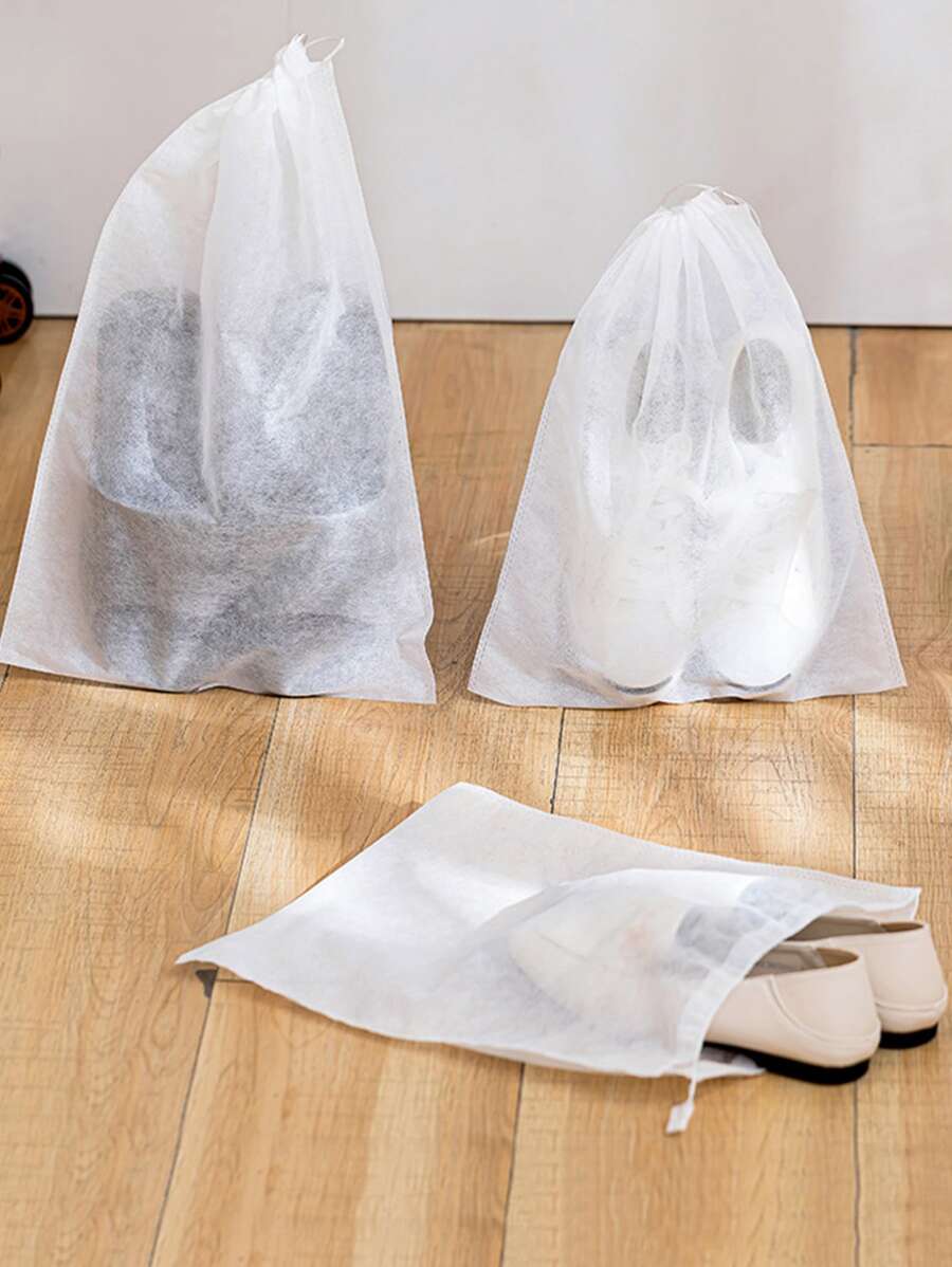 20 piezas Bolsa de almacenaje de zapatos con diseño de cordón - Blanco - Ver 1