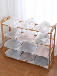 20 piezas Bolsa de almacenaje de zapatos con diseño de cordón - Blanco - Ver 4