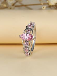 Anillo zirconia cúbica - Multicolor - Ver 1