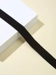 Minimalist Solid Choker Goth Punk Jewelry - Black - View 4