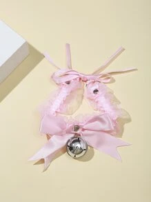 1 Vòng Cổ Choker Phong Cách Gothic Gợi Cảm & Thời Trang Cho Tiệc Hộp Đêm - Hồng - Xem 2