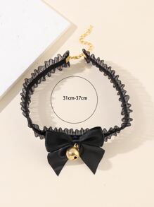 Bell & Bow Decor Choker - Multicolor - View 3