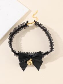 Bell & Bow Decor Choker - Multicolor - View 2