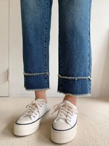 FRIFUL Women's Straight Leg Jeans - Dark Wash - View 5