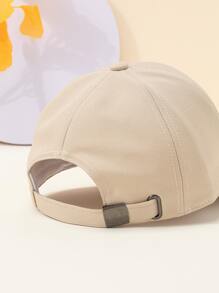 1入組男士字母刺繡防曬時尚棒球帽適合日常生活 - 米色 - 查看 3
