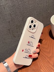 Cartoon Graphic Phone Case - Multicolor - View 3