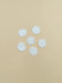 20 miếng vá thiết kế hoa DIY - trắng - Xem 4