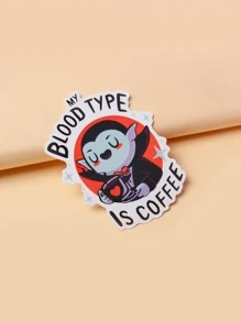 Typhoonic 1 pieza Pegatina para portátil con estampado de dibujos animados - Multicolor - Ver 2