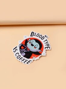 Typhoonic 1 pieza Pegatina para portátil con estampado de dibujos animados - Multicolor - Ver 5