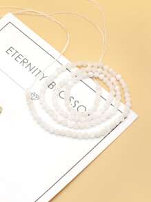 1 hebra Accesorio de joya cuenta DIY - Blanco - Ver 1