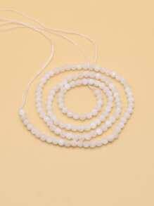 1 hebra Accesorio de joya cuenta DIY - Blanco - Ver 4