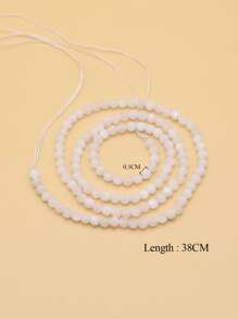 1 hebra Accesorio de joya cuenta DIY - Blanco - Ver 5