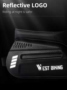 WEST BIKING 1pc Letter Graphic Bike Bag - Black - View 3