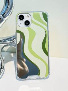 Striped Pattern Mirror Phone Case - Multicolor - View 2