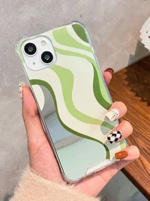 Striped Pattern Mirror Phone Case - Multicolor - View 7