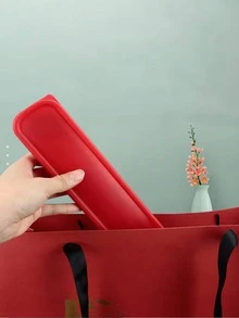 1set Stainless Steel Cutlery With Box - Red - View 5