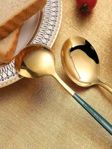 1pc Stainless Steel Spoon & 1pc Fork & 2pcs Chopstick & 1pc Box - Army Green - View 6