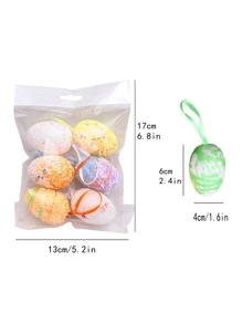6pcs Easter Egg Hanging Decoration Gifts Birthday Graduation - Multicolor - View 3
