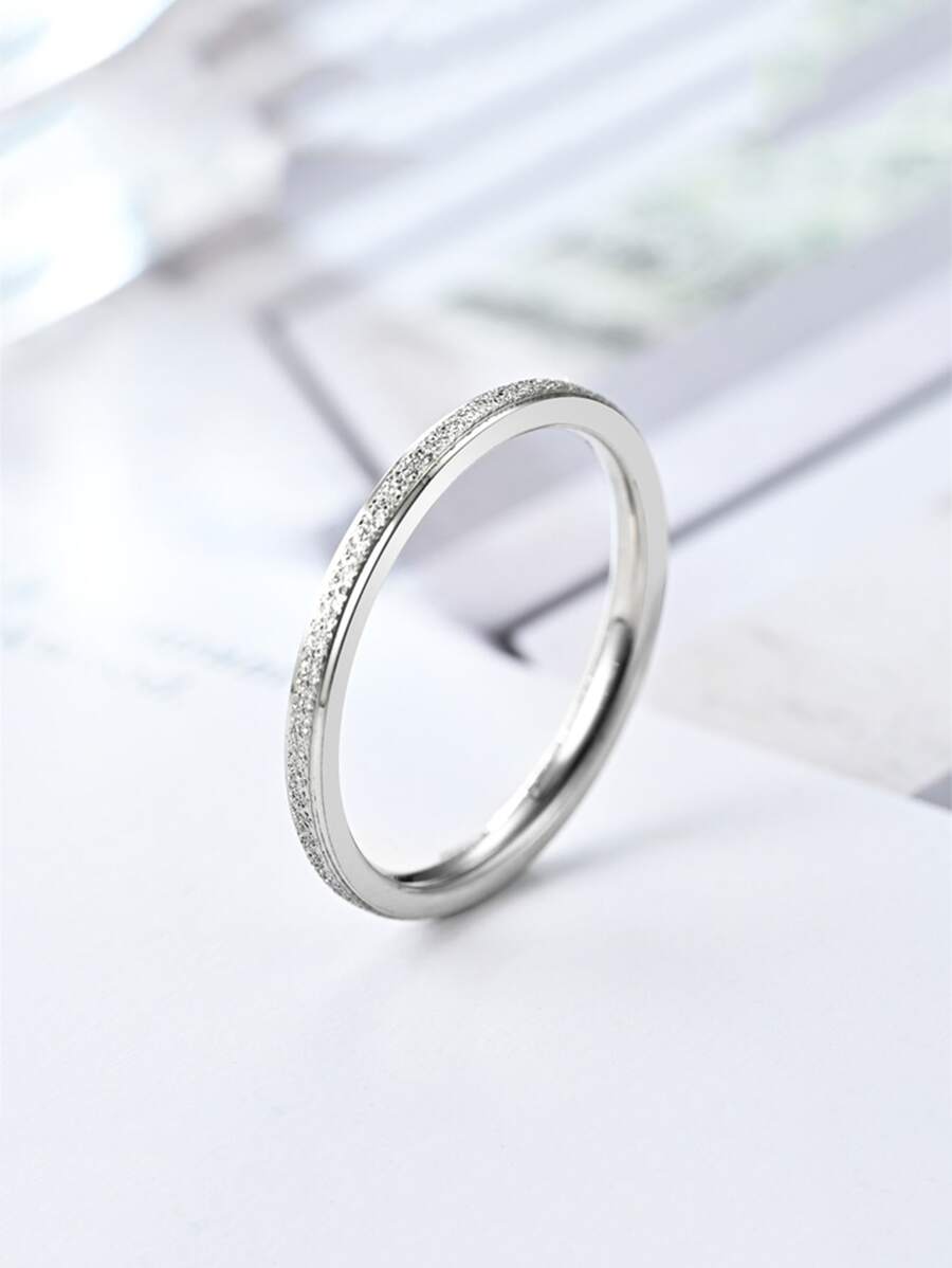 時尚流行男士不銹鋼簡約圈形耳環，適合珠寶禮物和時尚外觀 - 銀色 - 查看 1