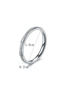 時尚流行男士不銹鋼簡約圈形耳環，適合珠寶禮物和時尚外觀 - 銀色 - 查看 3