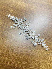 Rhinestone Decor Bridal Hair Band - Silver - View 6