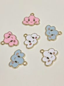 6pcs Random Cloud DIY Pendant - Multicolor - View 2