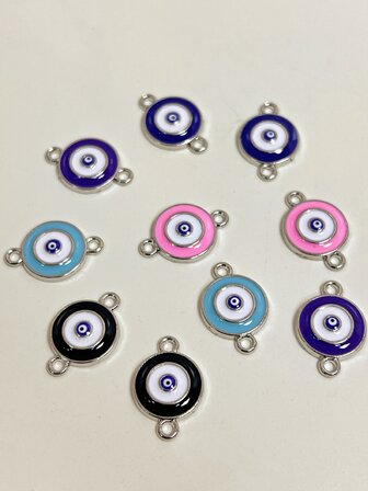 10入組隨機邪惡之眼DIY首飾配件