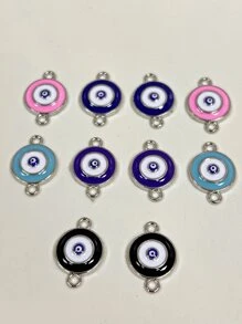 10入組隨機邪惡之眼DIY首飾配件 - 彩色 - 查看 2