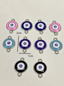 10入組隨機邪惡之眼DIY首飾配件 - 彩色 - 查看 3