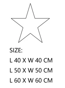 1pc Star Shaped Rug