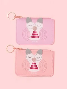 SHEIN Random 1pc Cartoon Pattern Card Holder