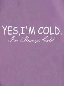 INAWLY Quần áo thể thao nữ Slogan Giải trí - Màu tím hoa cà - Xem 3